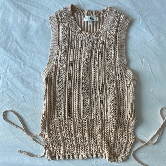 Heartloom - Oasis Cotton Knit Crop Tie Top - Picture 2 of 16